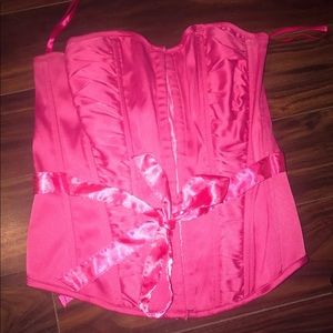 Pink corset